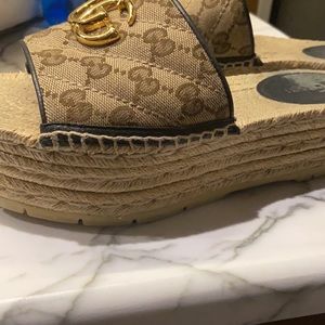 100% authentic Gucci size 6 1/2 platforms
